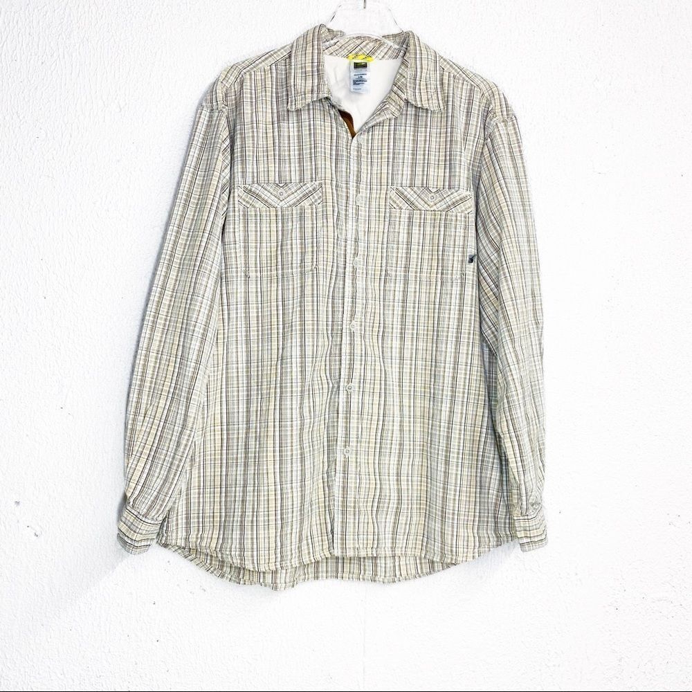 The North Face Mens Plaid Button Down Shirt L